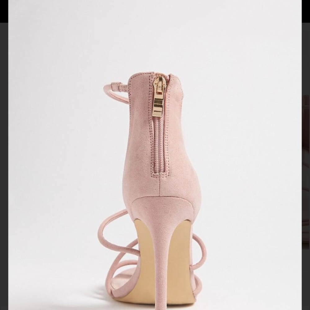 NWT/FOREVER 21 BLUSH STRAPPY HIGH HEEL SANDAL SZ:7 - Picture 5 of 8